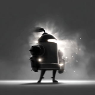 Celglow Understory style, Midjourney V7: concept art character design of retropunk steam knight