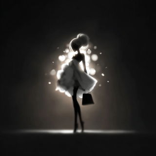 Celglow Understory style, Midjourney V7: haute-couture fashion outfit