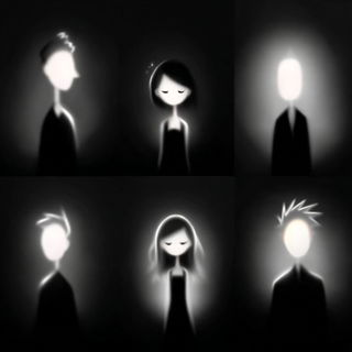 Celglow Understory style, Midjourney V7: black-and-white manga comic strip