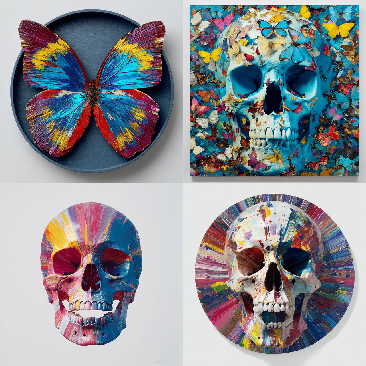 Damien Hirst style, Midjourney V7, render 1 of 4