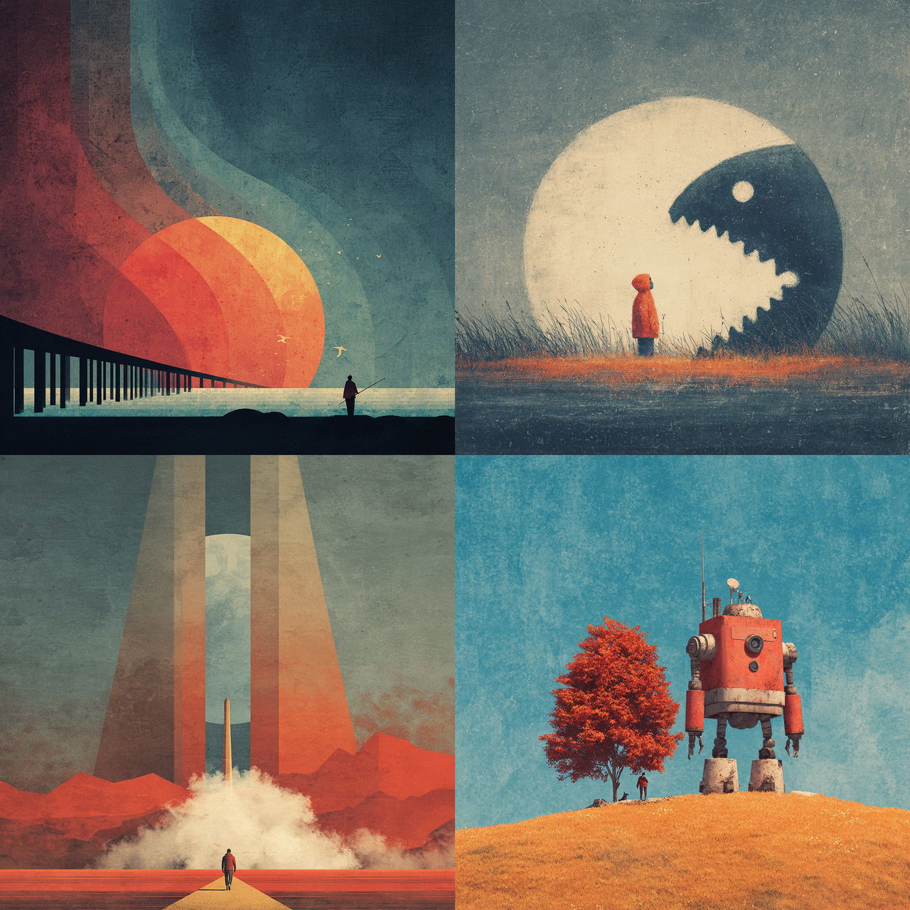 Dan Matutina style, Midjourney V7, render 1 of 4