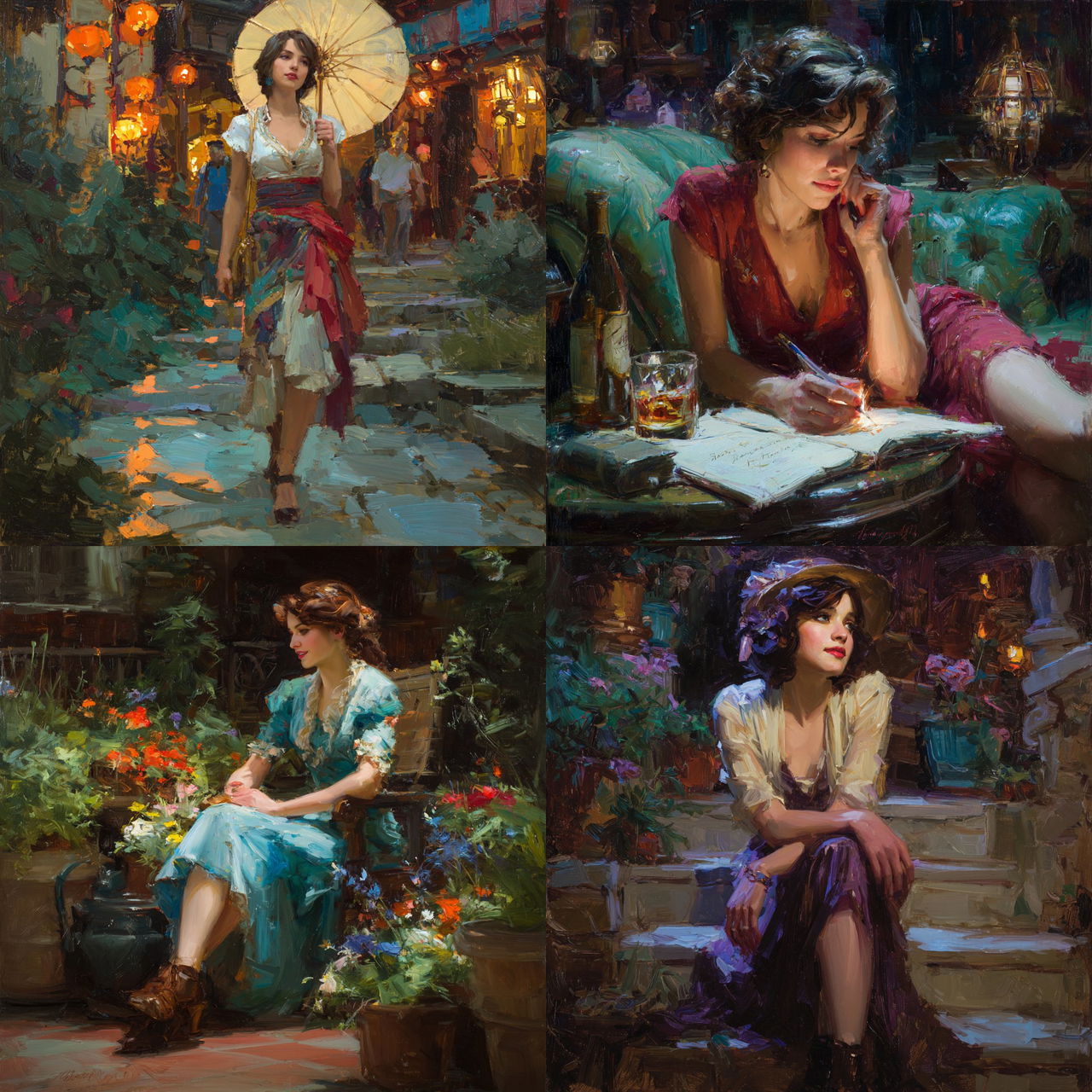 Daniel F. Gerhartz style, Midjourney V7, render 1 of 4