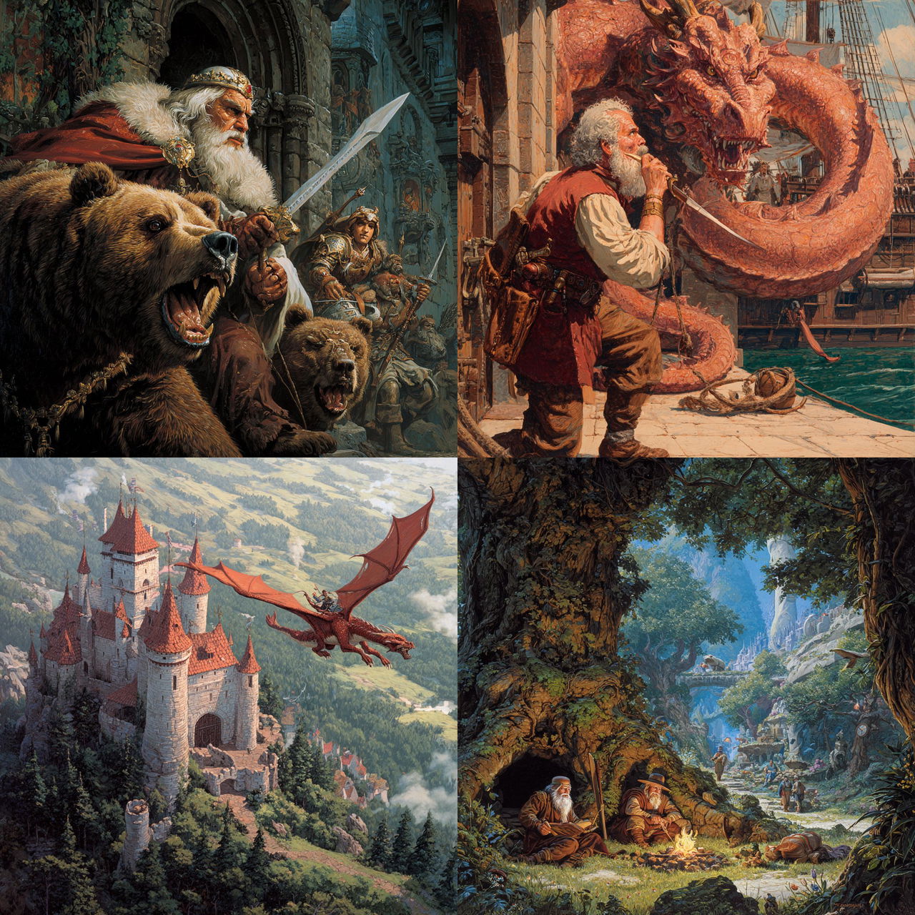 Darrell K. Sweet style, Midjourney V7, render 1 of 4