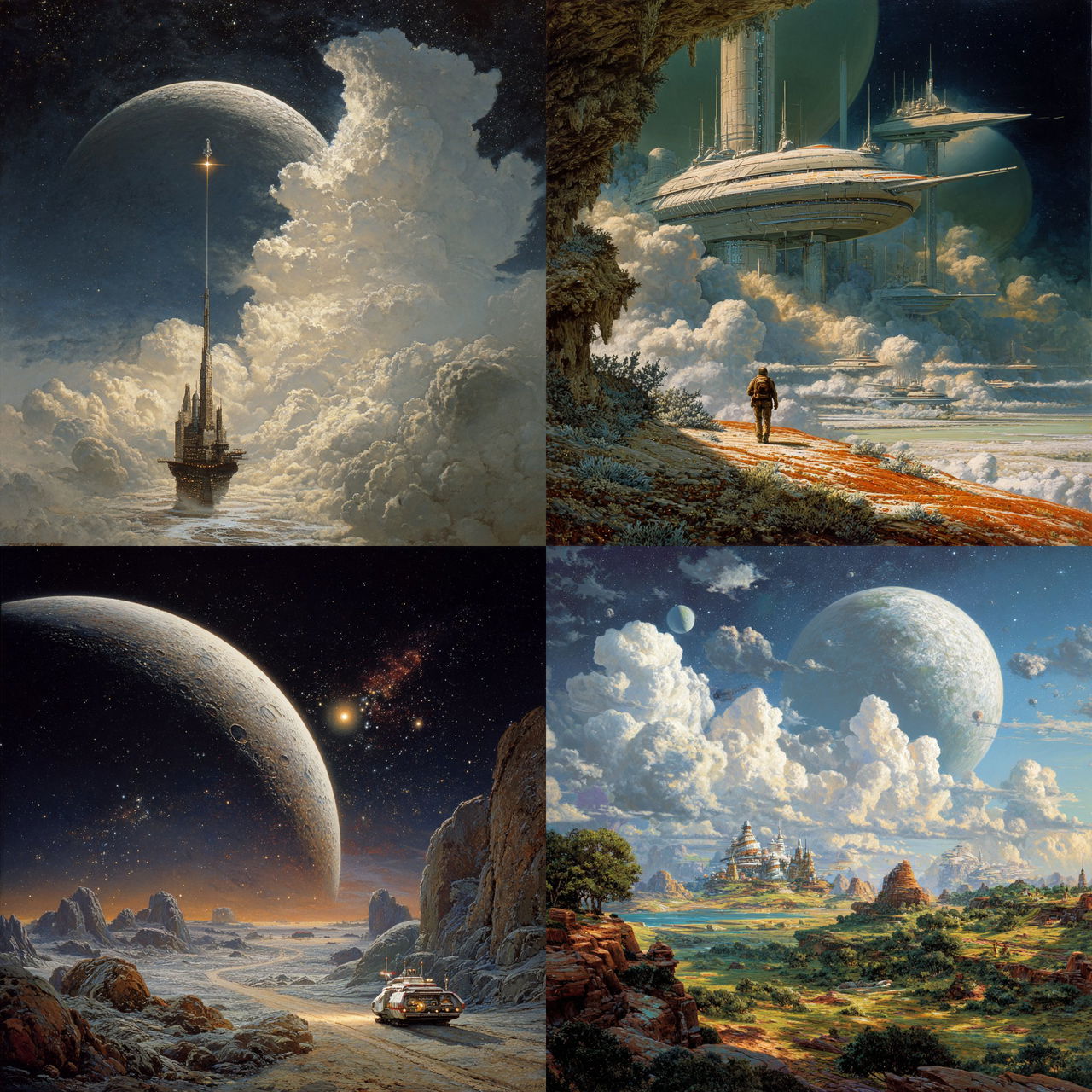 David A. Hardy style, Midjourney V7, render 1 of 4