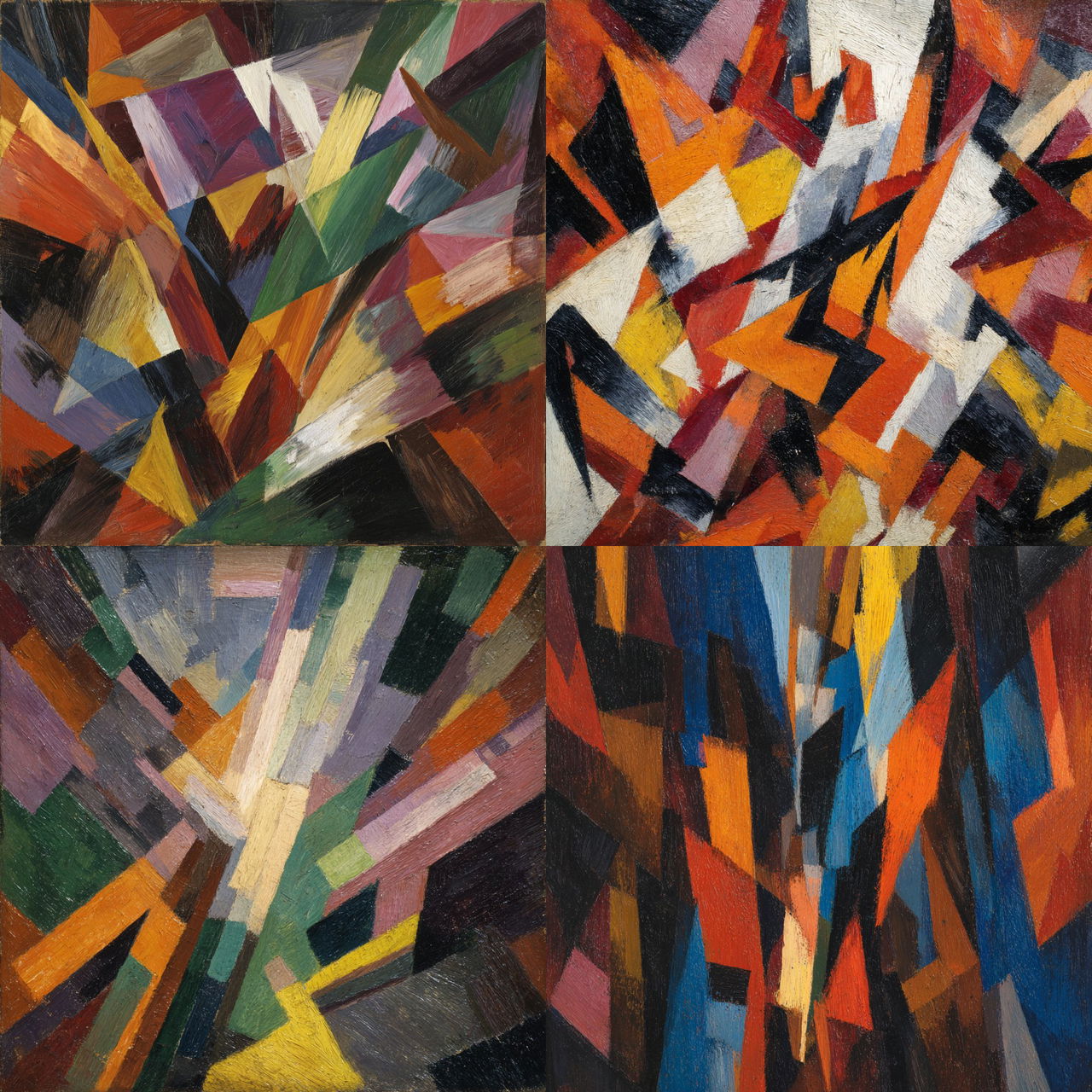 David Bomberg style, Midjourney V7, render 1 of 4