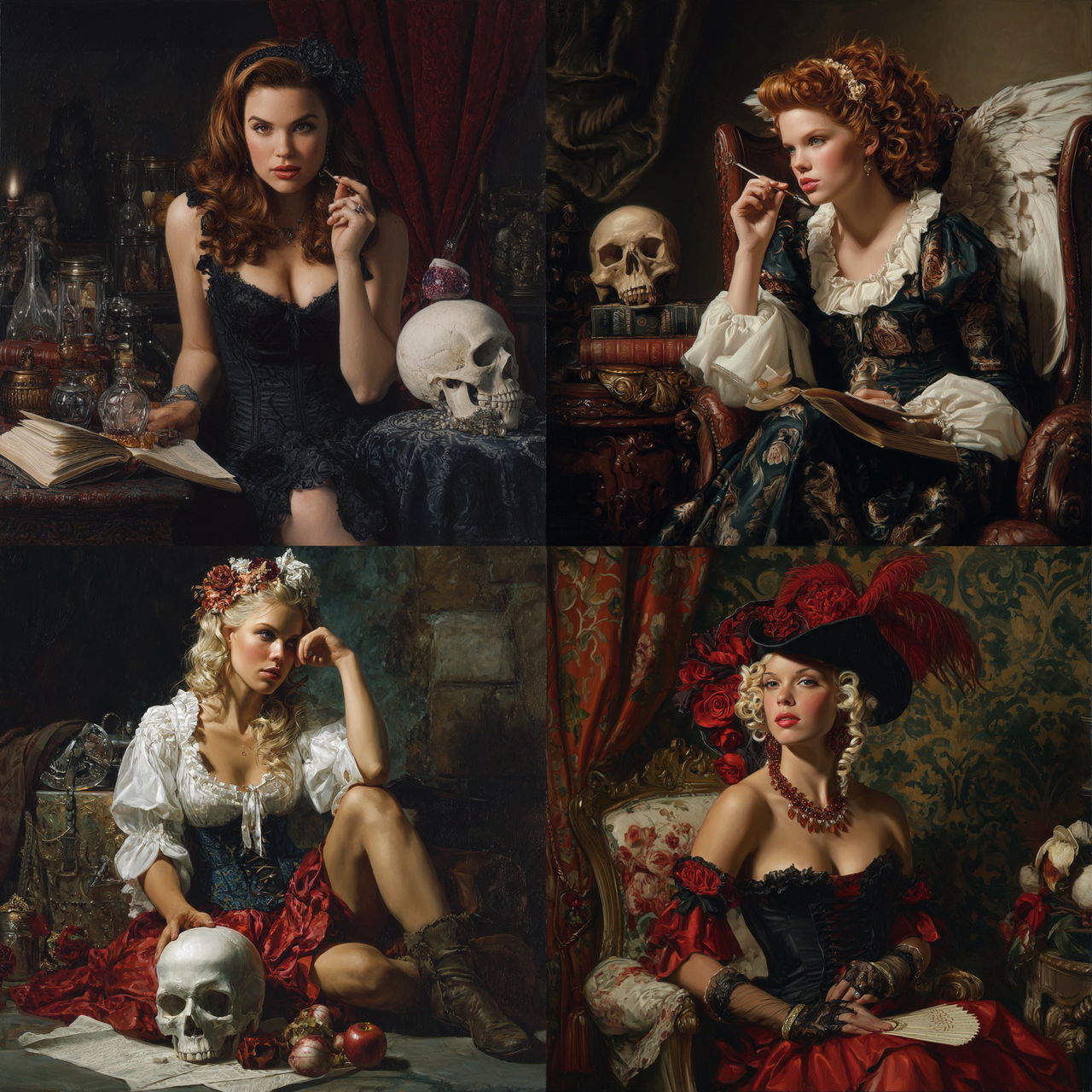 David Bowers style, Midjourney V7, render 1 of 4