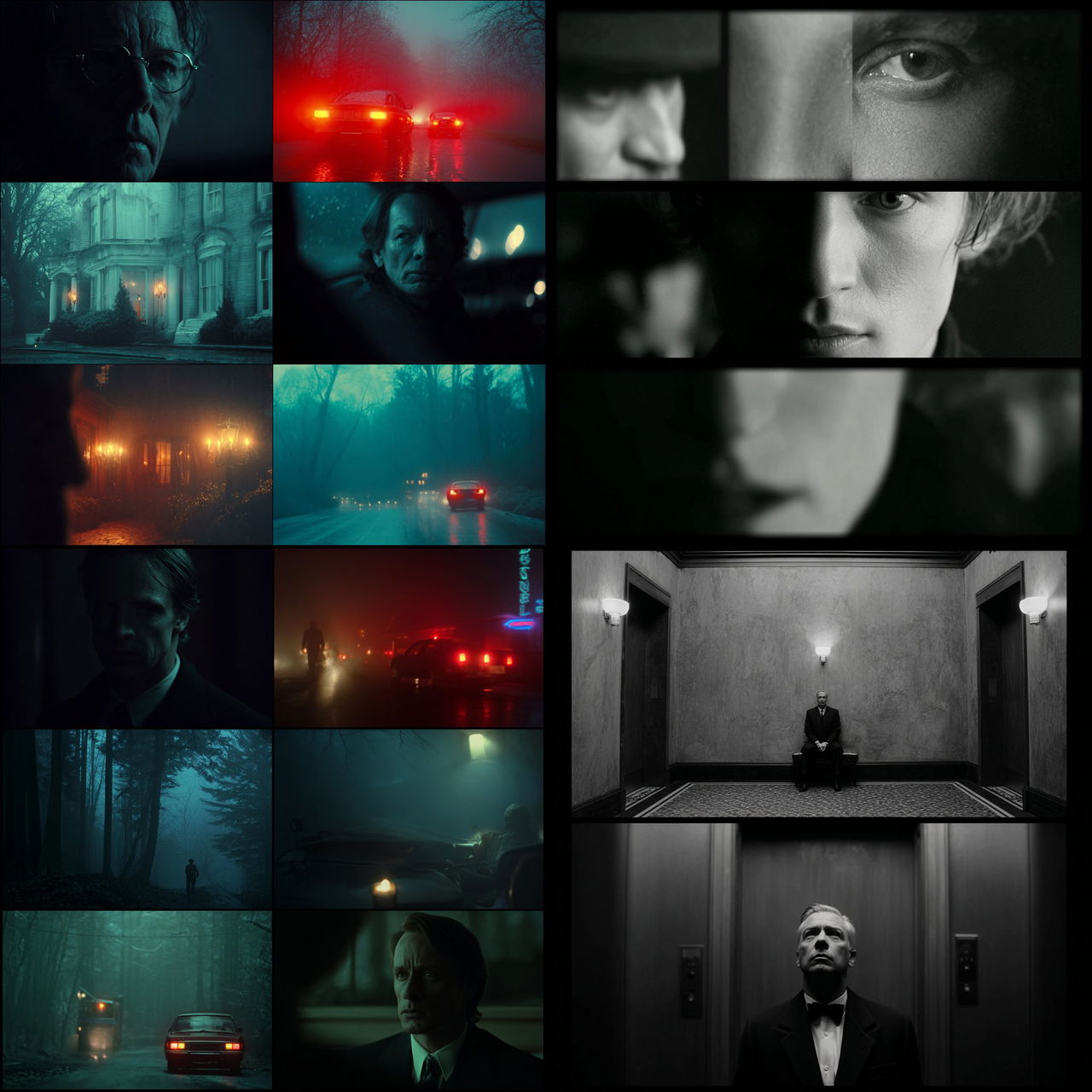 David Fincher style, Midjourney V7, render 1 of 4