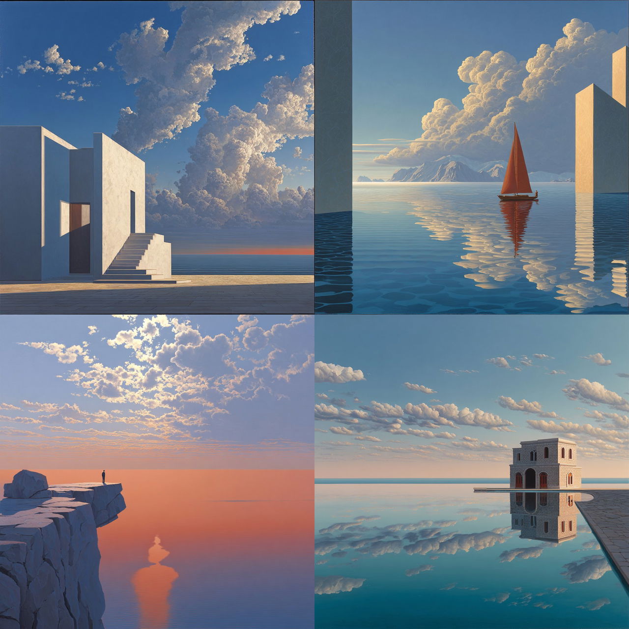 David Ligare style, Midjourney V7, render 1 of 4