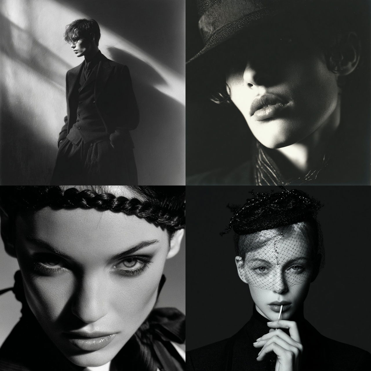 David Sims style, Midjourney V7, render 1 of 4