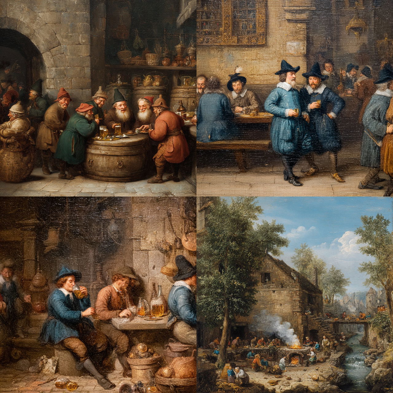 David Teniers the Younger style, Midjourney V7, render 1 of 4