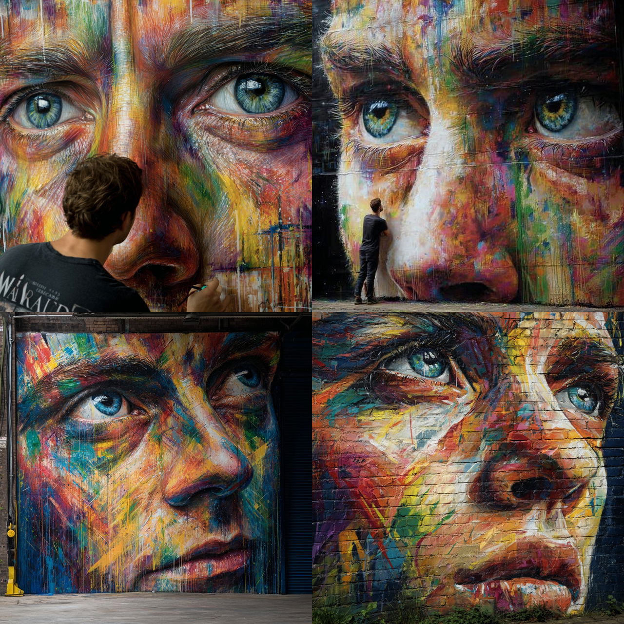 David Walker style, Midjourney V7, render 1 of 4