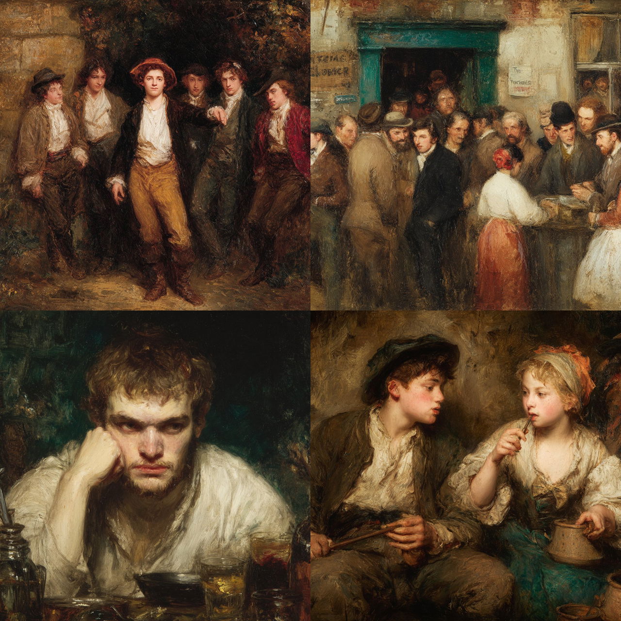 David Wilkie style, Midjourney V7, render 1 of 4