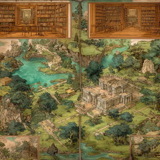 Ruincascade style, Midjourney V7: Midlibrary