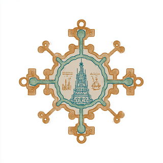 Ruincascade style, Midjourney V7: bold minimalist logo design for Istanbul city municipal services