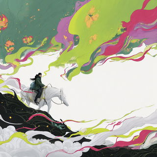Glazebeast Rhapsody style, Midjourney V7: editorial illustration for popular scientific magazine cover