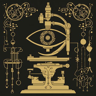 Goldleaf Phyllary style, Midjourney V7: editorial illustration for popular scientific magazine cover