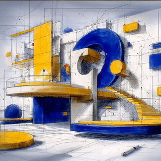 Fixer City style, Midjourney V7: abstract 3D render