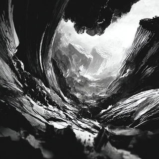 Proscenium Violence style, Midjourney V7: abstract 3D render