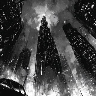 Proscenium Violence style, Midjourney V7: megacity with futuristic bioarchitecture