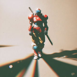 Ambertrail Marblestain style, Midjourney V7: concept art character design of retropunk steam knight