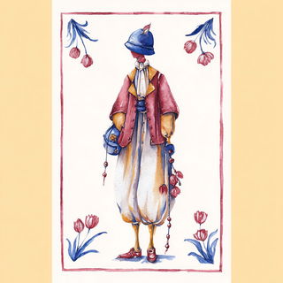 Washstar Iconics style, Midjourney V7: traditional folk art
