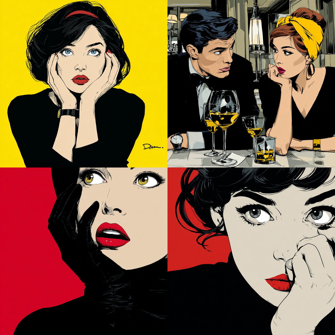 Deborah Azzopardi style, Midjourney V7, render 1 of 4