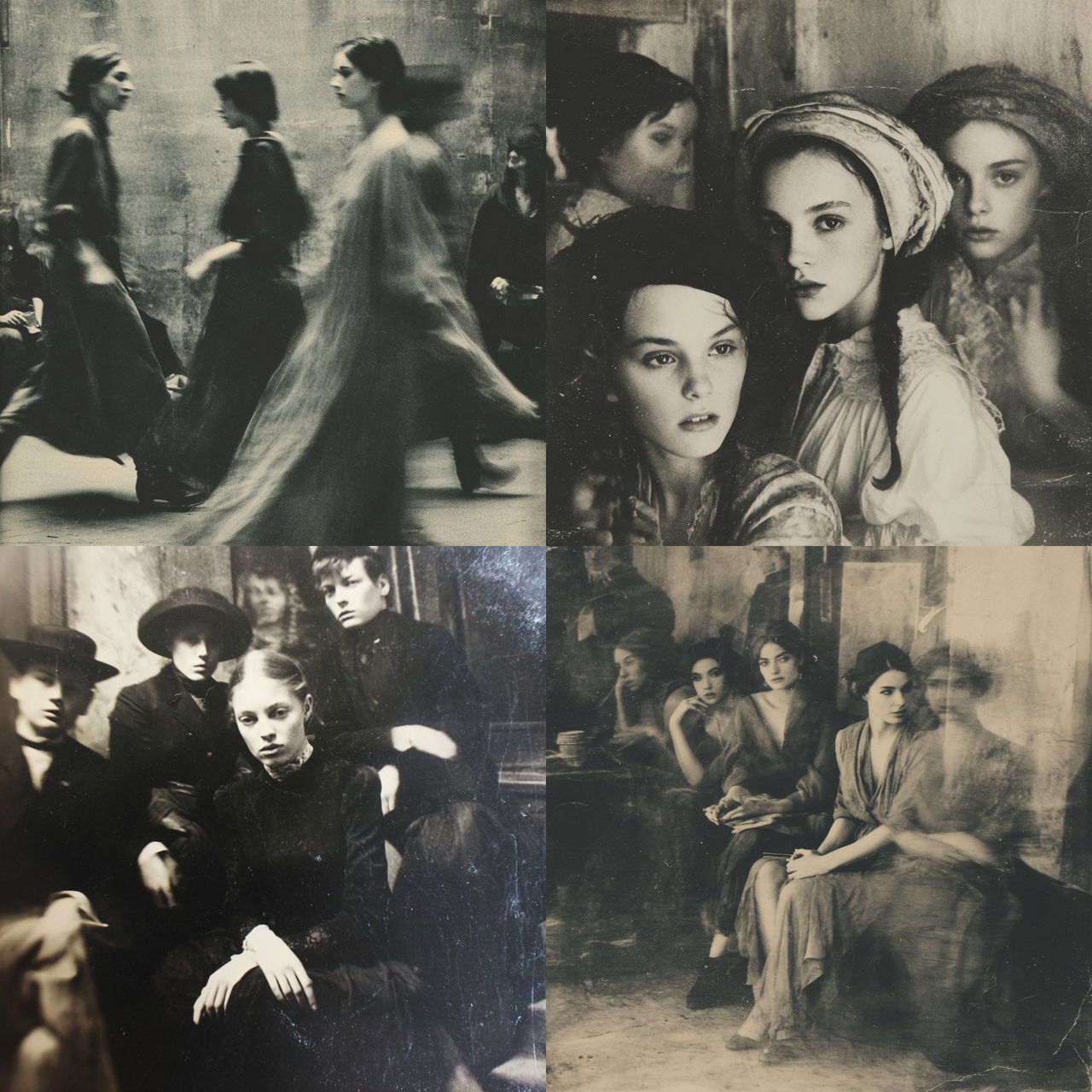 Deborah Turbeville style, Midjourney V7, render 1 of 4