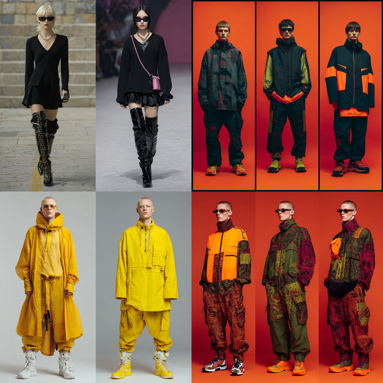 Demna Gvasalia style, Midjourney V7, render 1 of 4