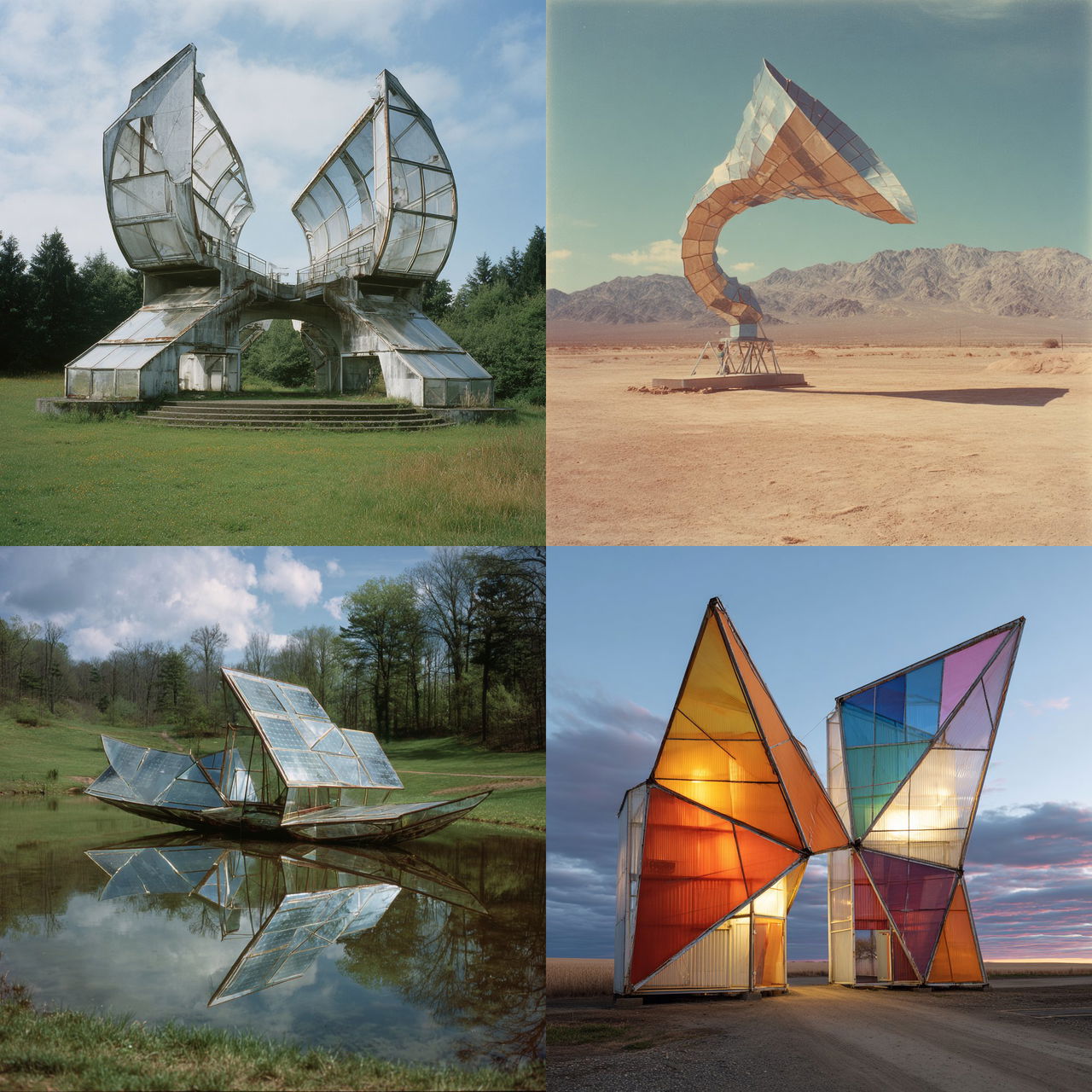 Dennis Oppenheim style, Midjourney V7, render 1 of 4