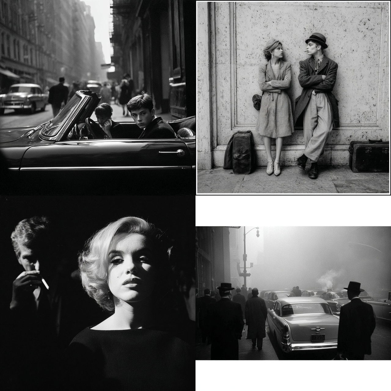 Dennis Stock style, Midjourney V7, render 1 of 4