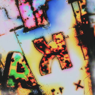 Spraybotanica style, Midjourney V7: typographic composition with large letters