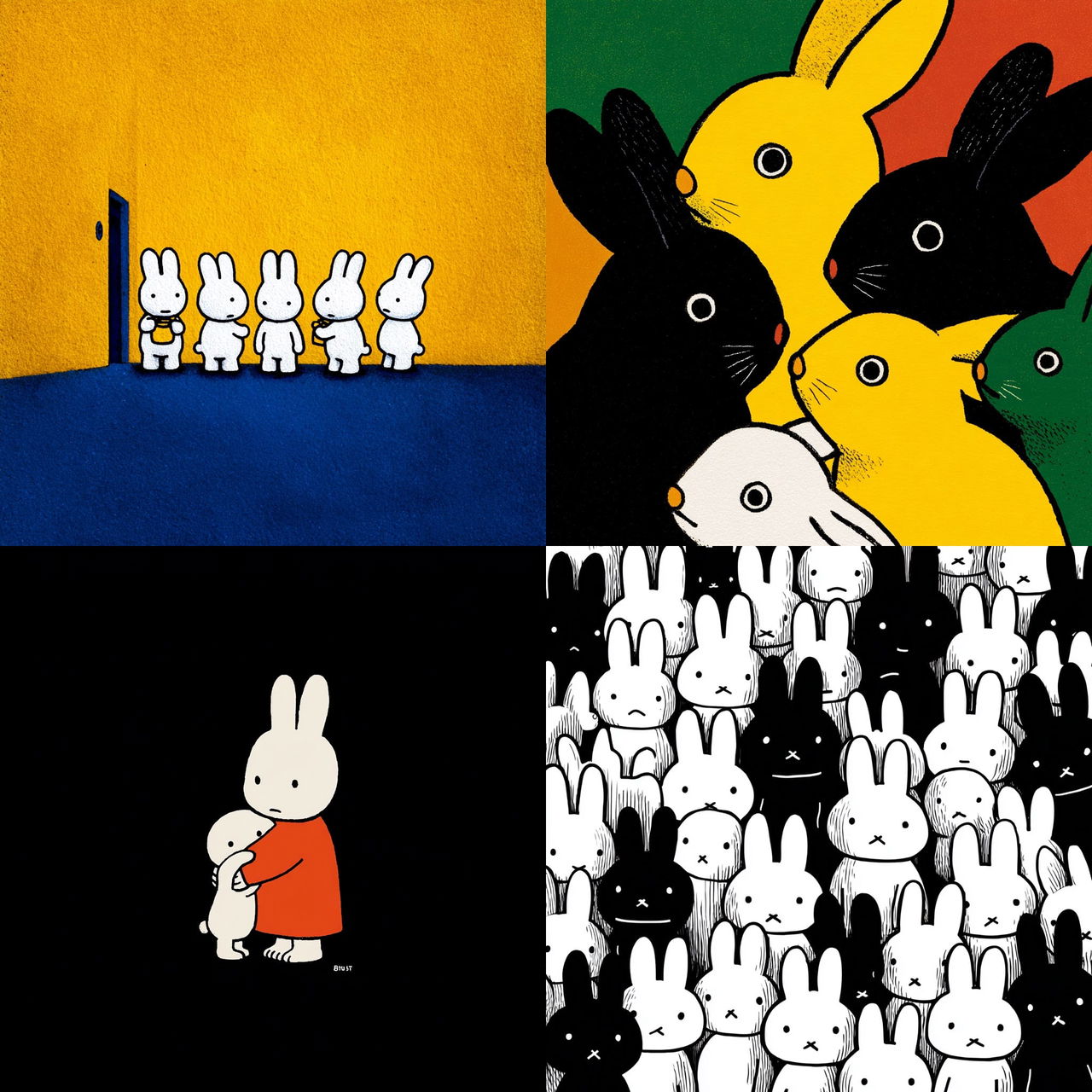 Dick Bruna style, Midjourney V7, render 1 of 4