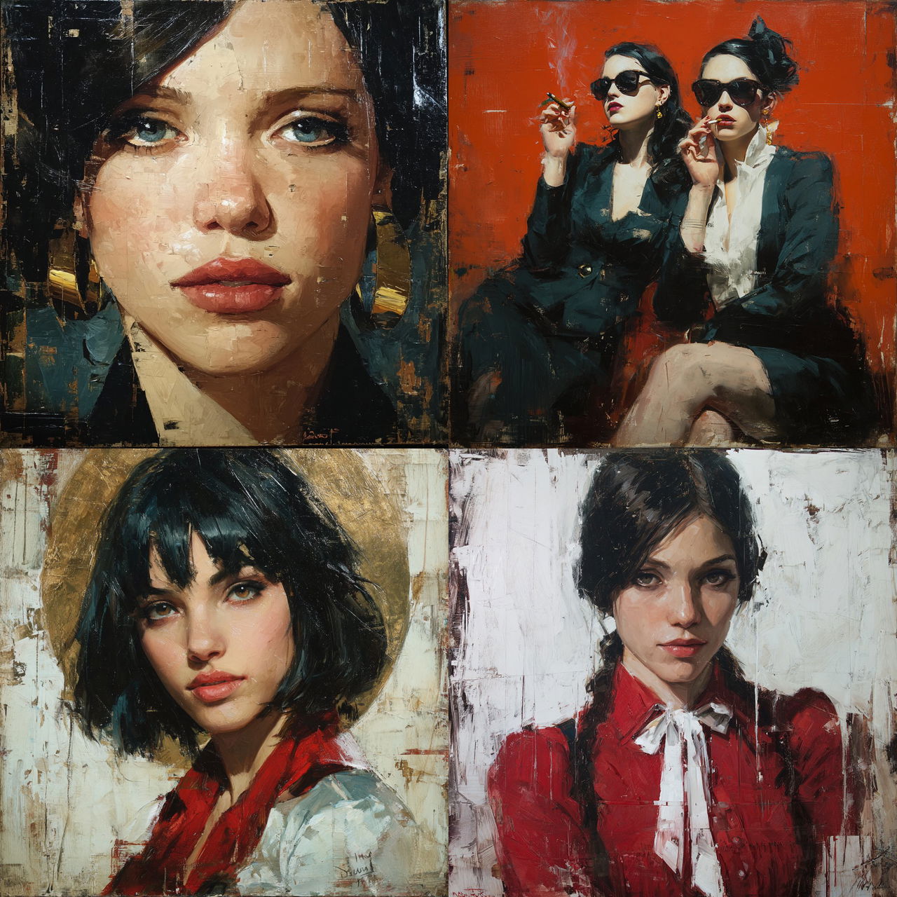Diego Dayer style, Midjourney V7, render 1 of 4