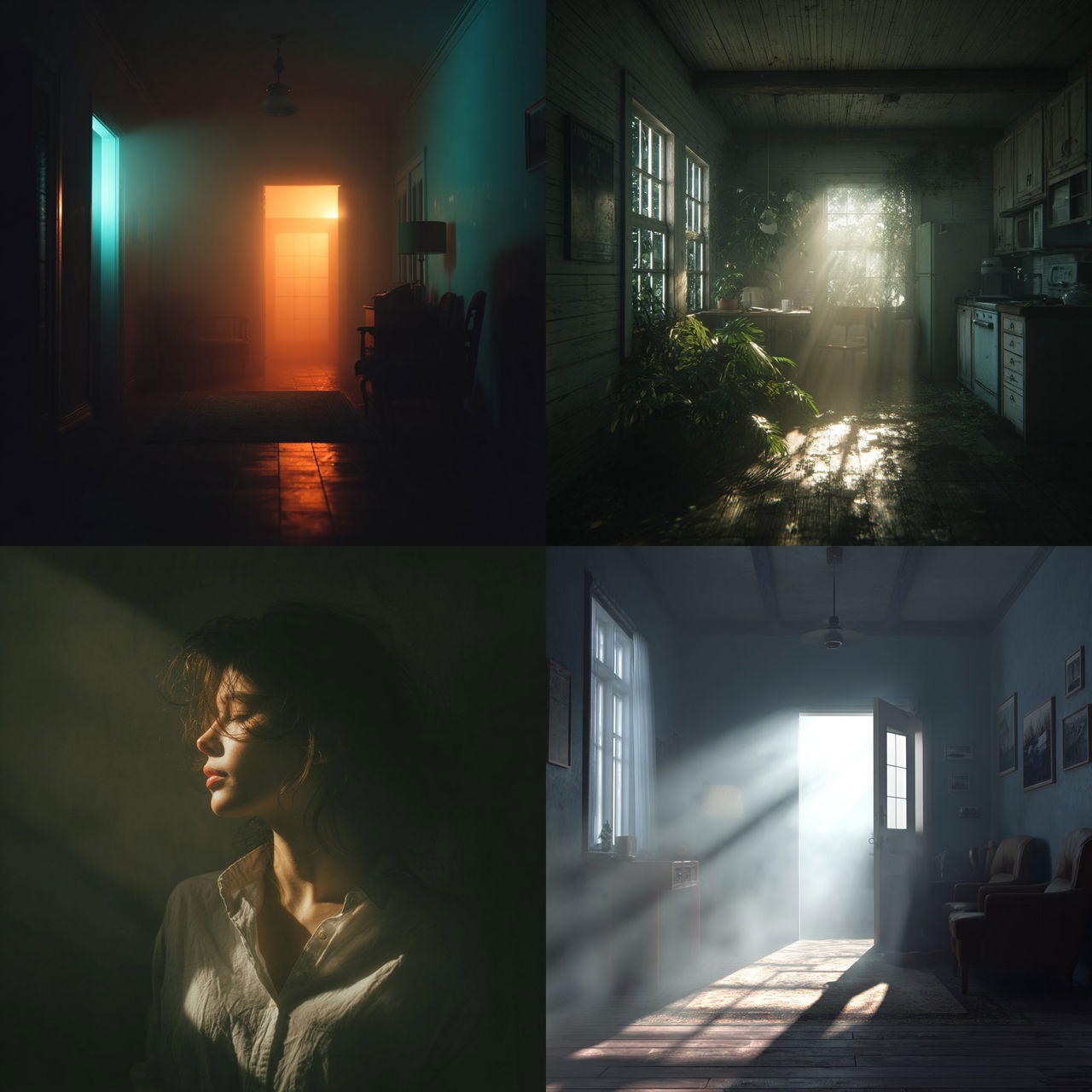 Diffused lighting style, Midjourney V7, render 1 of 4
