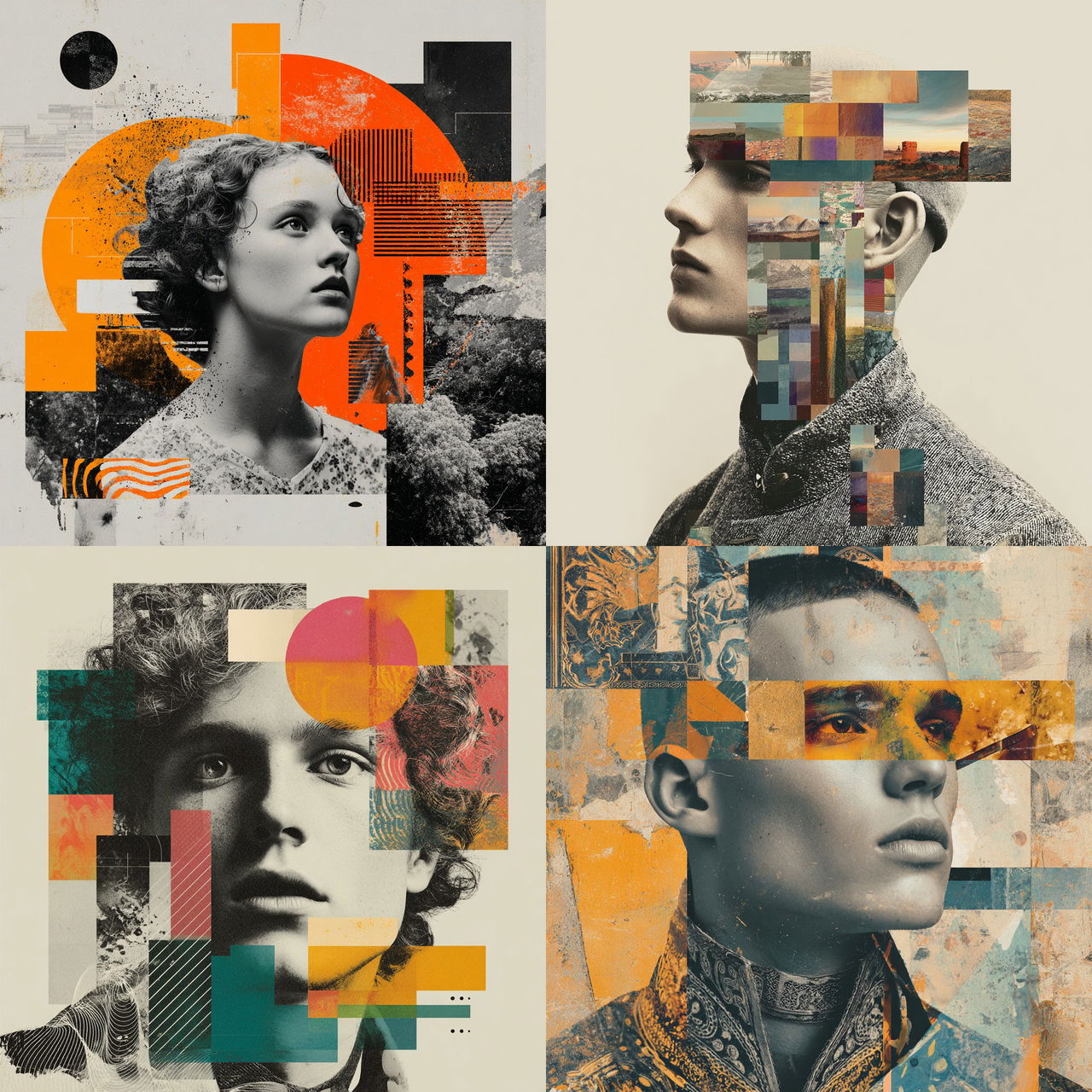 Digital collage style, Midjourney V7, render 1 of 4