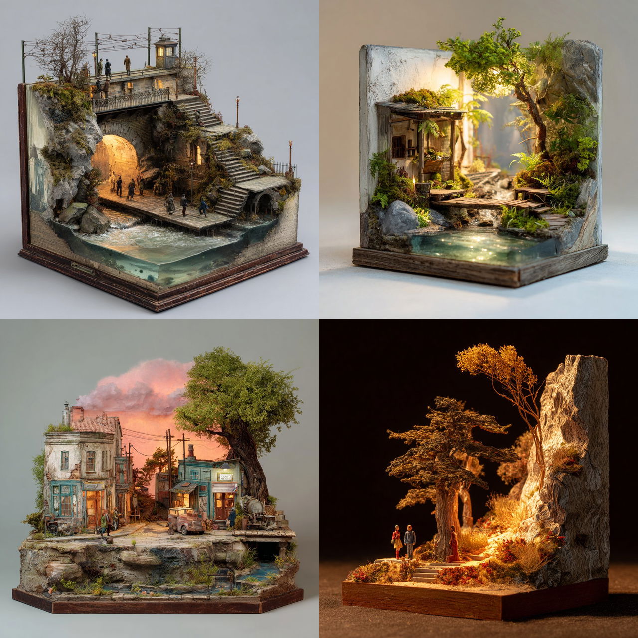 Diorama style, Midjourney V7, render 1 of 4