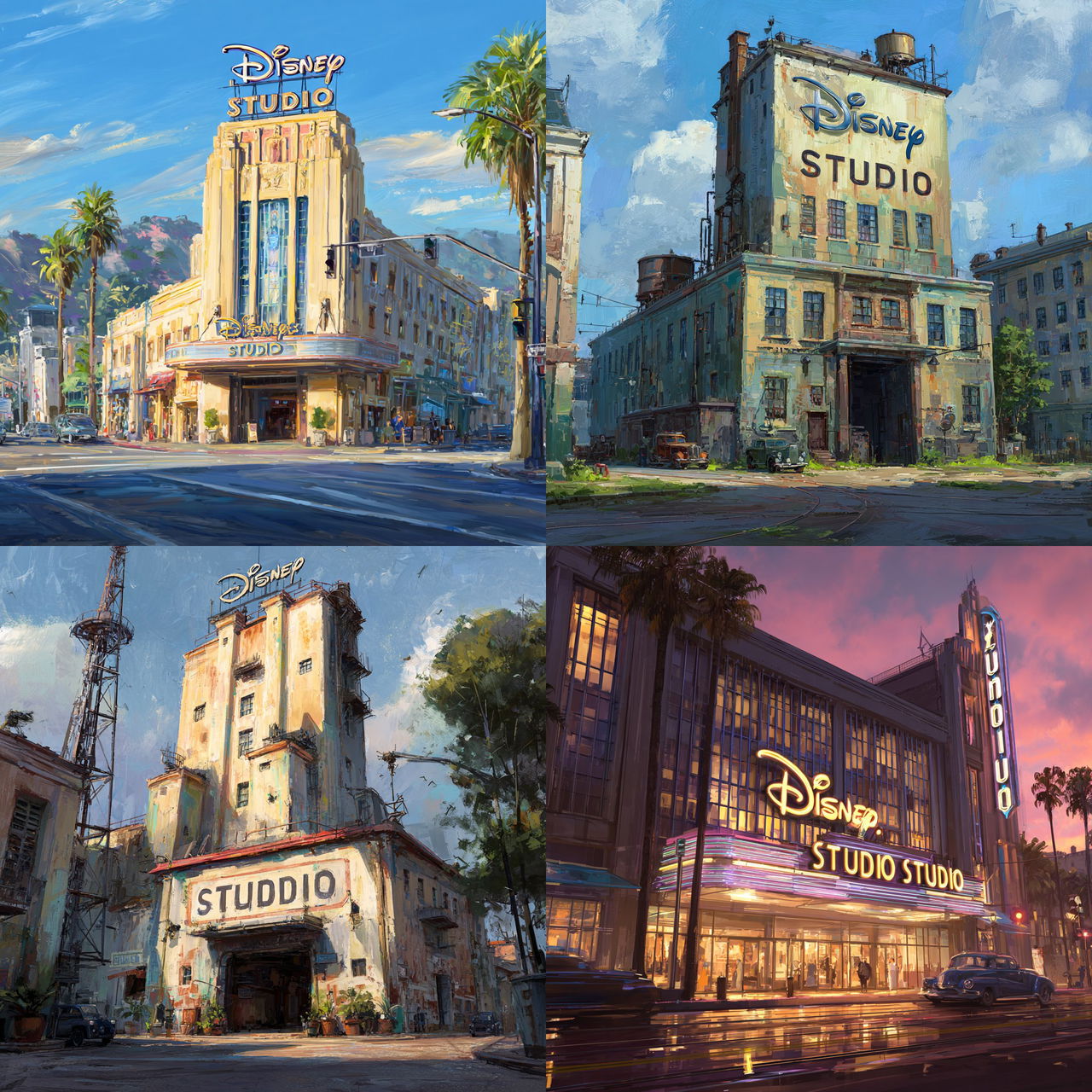 Disney Studio style, Midjourney V7, render 1 of 4