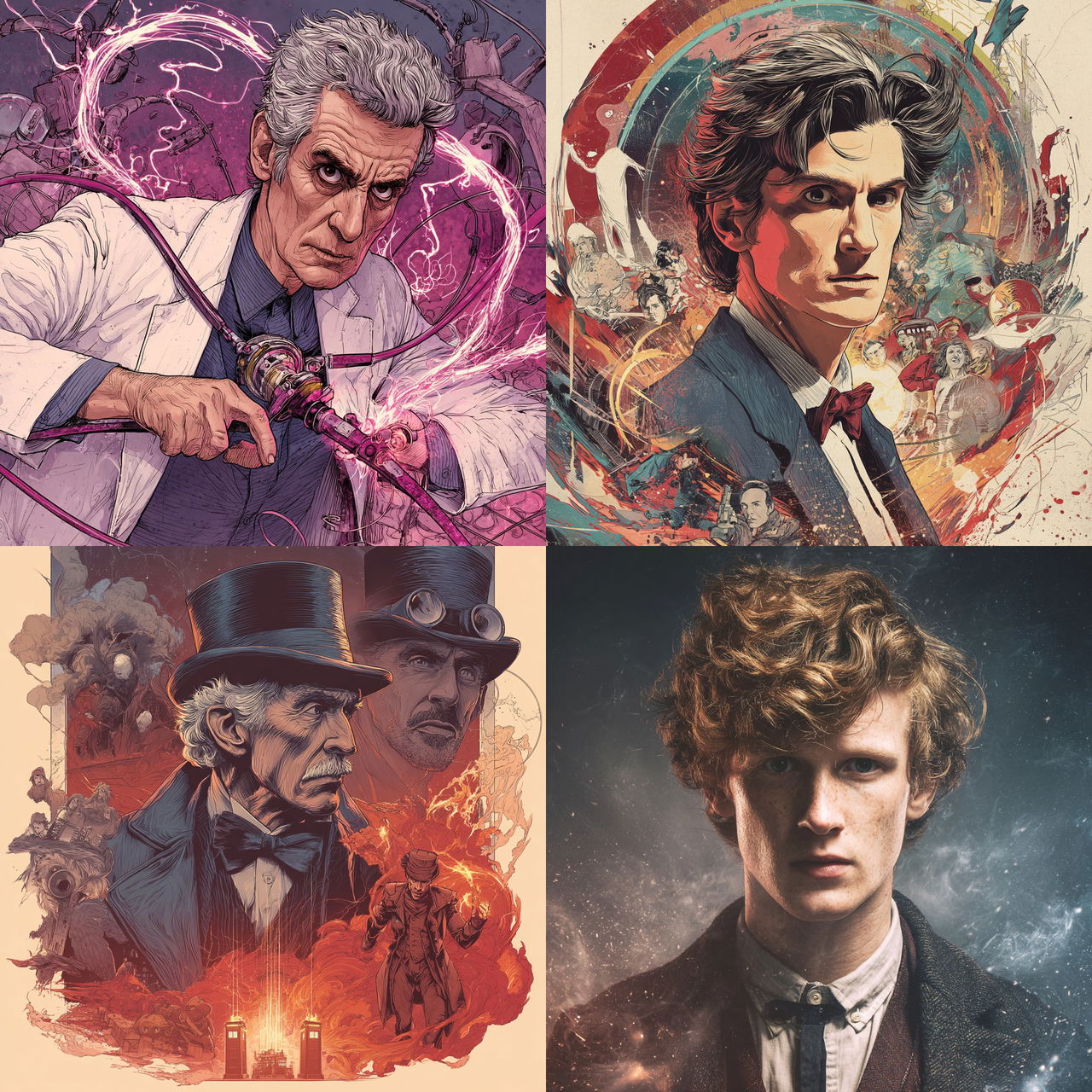 Doctor Who style, Midjourney V7, render 1 of 4
