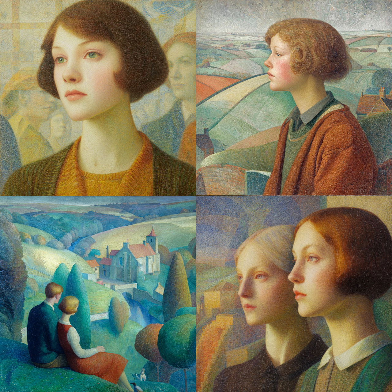 Dod Procter style, Midjourney V7, render 1 of 4