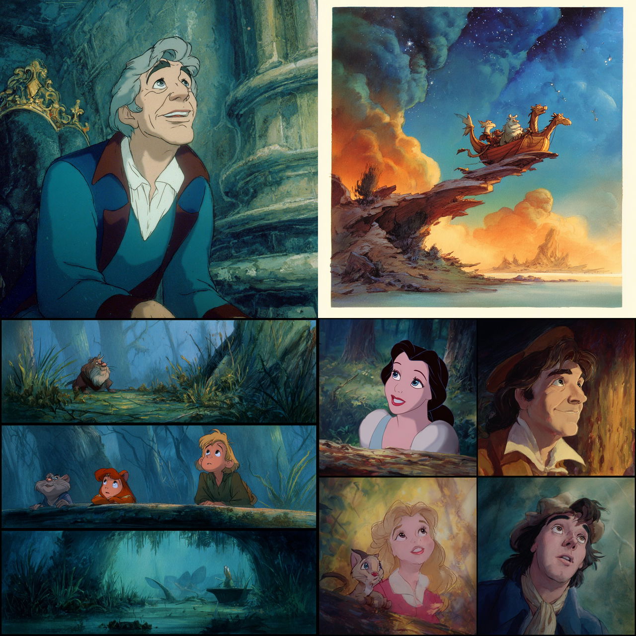 Don Bluth style, Midjourney V7, render 1 of 4