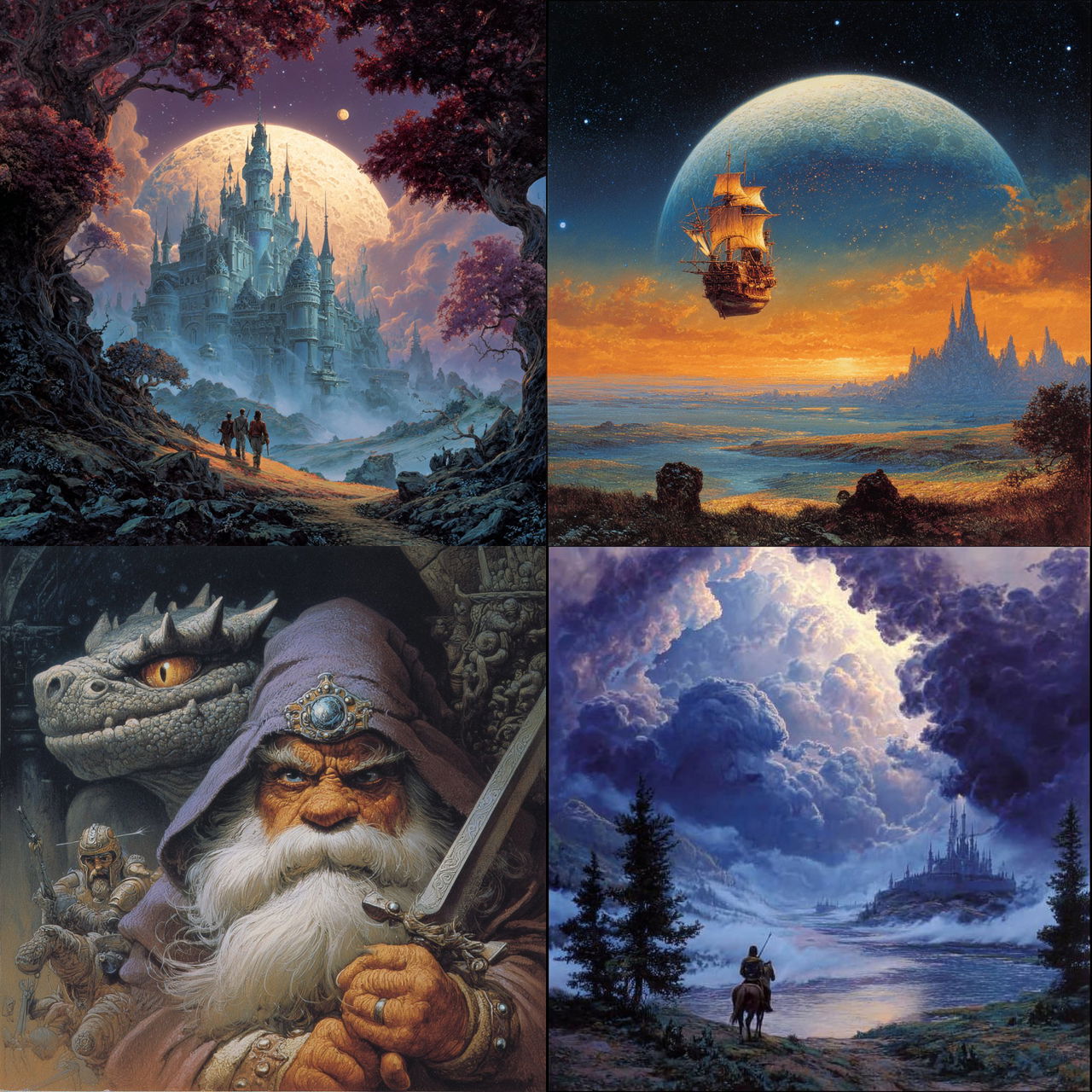 Don Maitz style, Midjourney V7, render 1 of 4