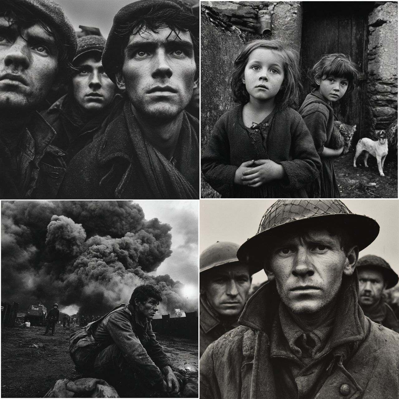 Don McCullin style, Midjourney V7, render 1 of 4