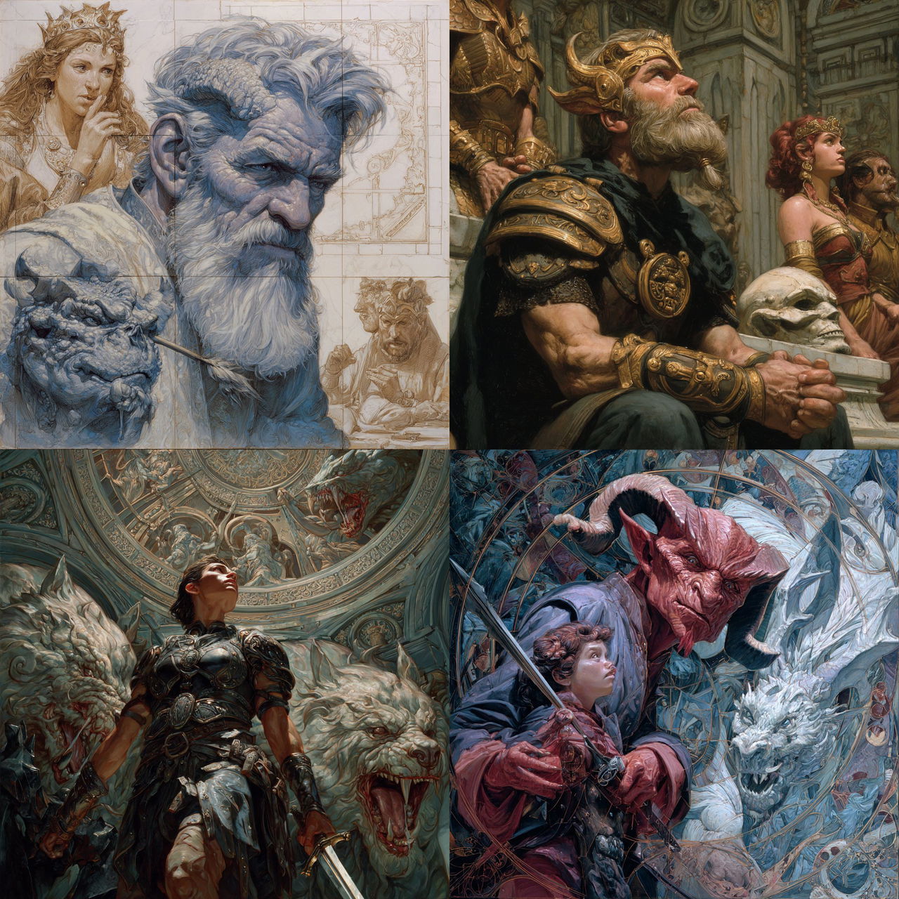 Donato Giancola style, Midjourney V7, render 1 of 4