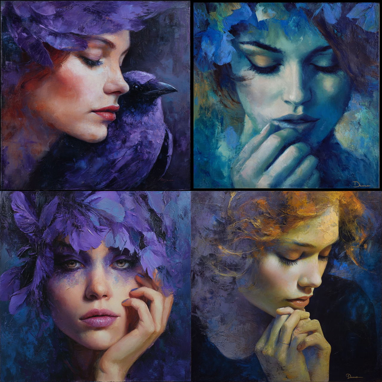 Dorina Costras style, Midjourney V7, render 1 of 4