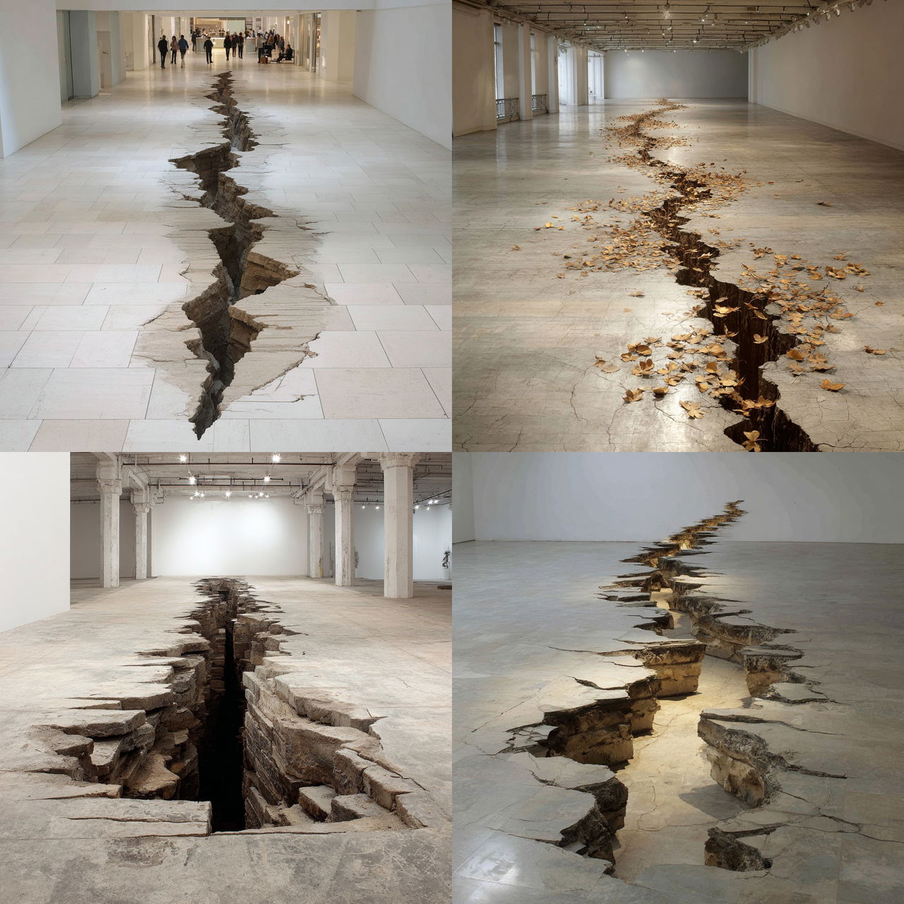 Doris Salcedo style, Midjourney V7, render 1 of 4