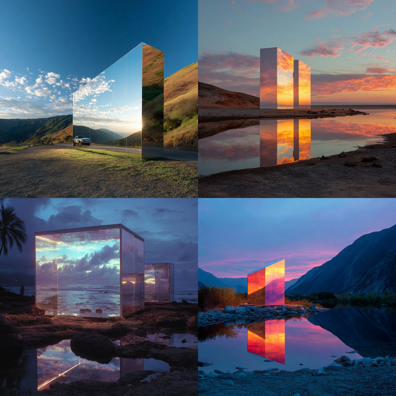 Doug Aitken style, Midjourney V7, render 1 of 4