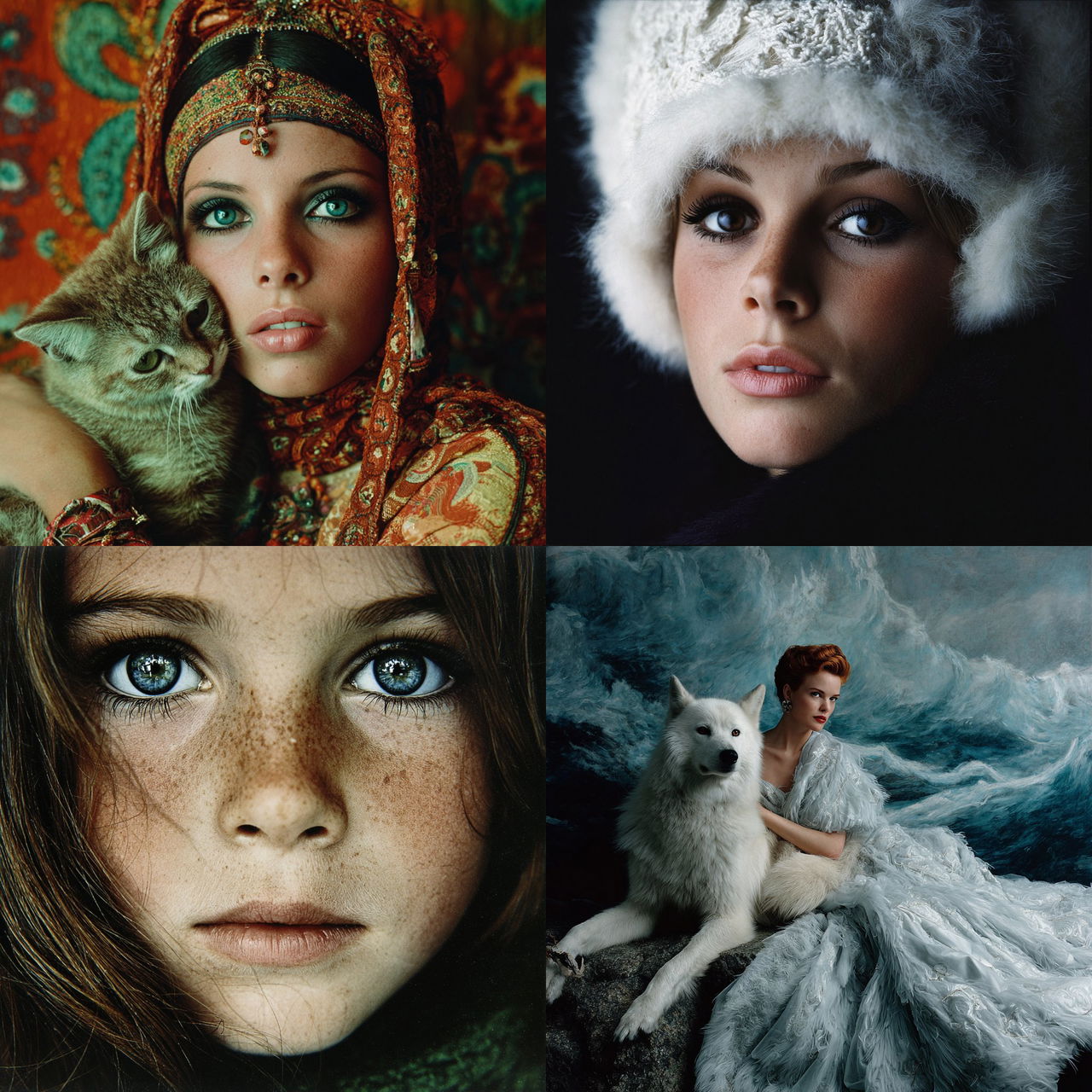 Douglas Kirkland style, Midjourney V7, render 1 of 4