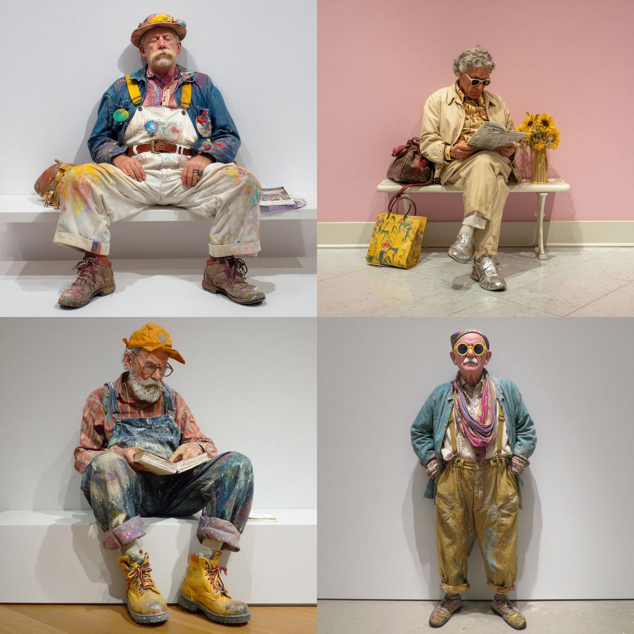 Duane Hanson style, Midjourney V7, render 1 of 4