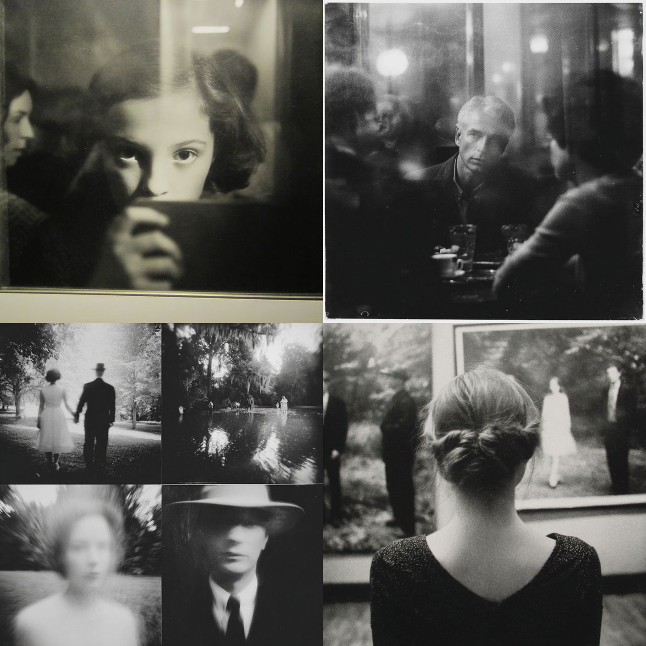 Duane Michals style, Midjourney V7, render 1 of 4