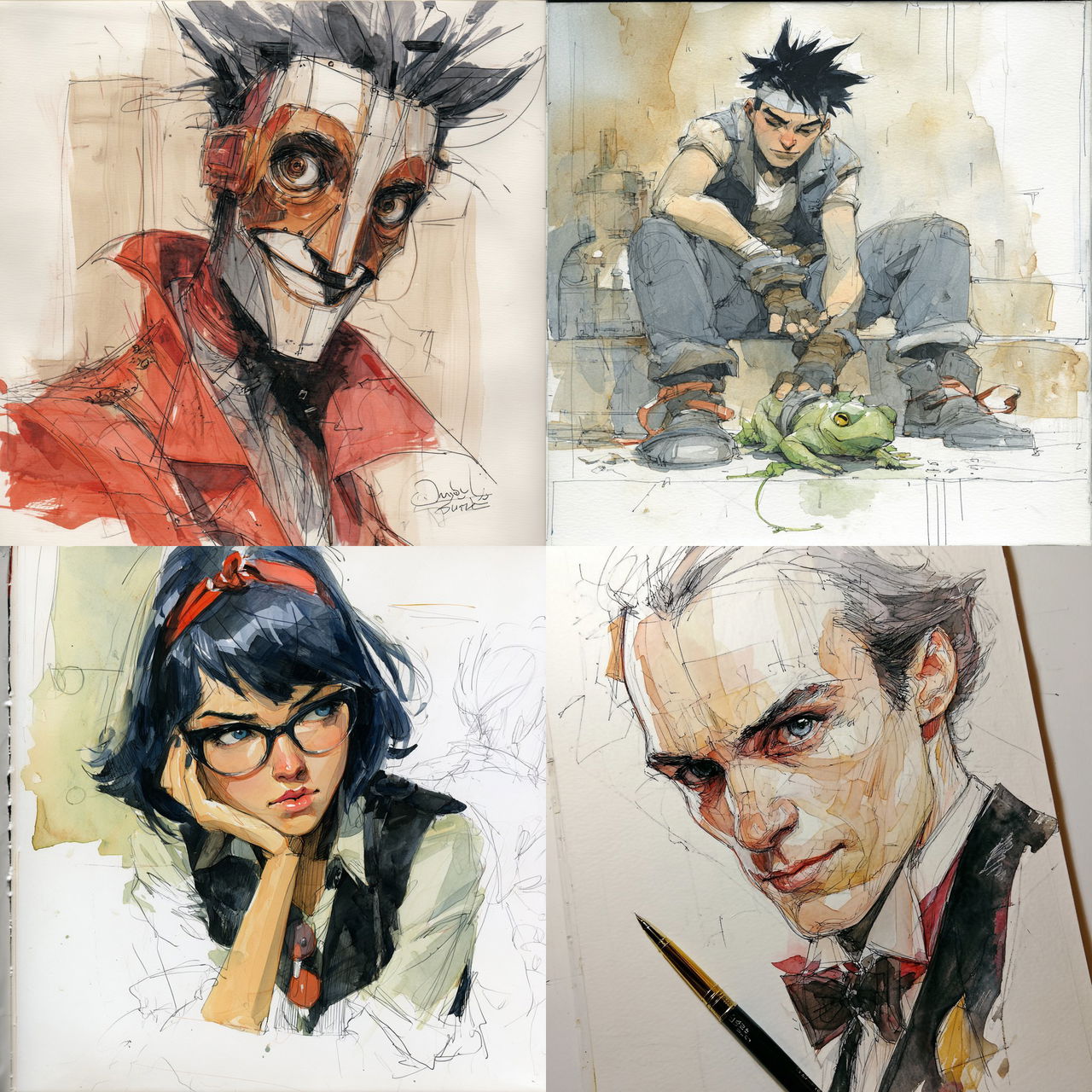 Dustin Nguyen style, Midjourney V7, render 1 of 4